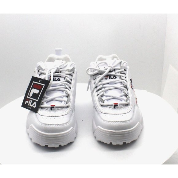 Fila Big Girls Disruptor Ii Floral Embroidered Cas - Picture 4 of 7